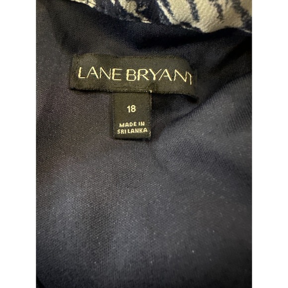 Lane Bryant Chiffon Overlay Pleated Maxi Halter Dress Navy Floral Plus Size 18 - Picture 8 of 15